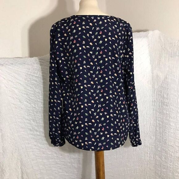 Dalia Collection Flower Print Top Size L - Picture 4 of 8